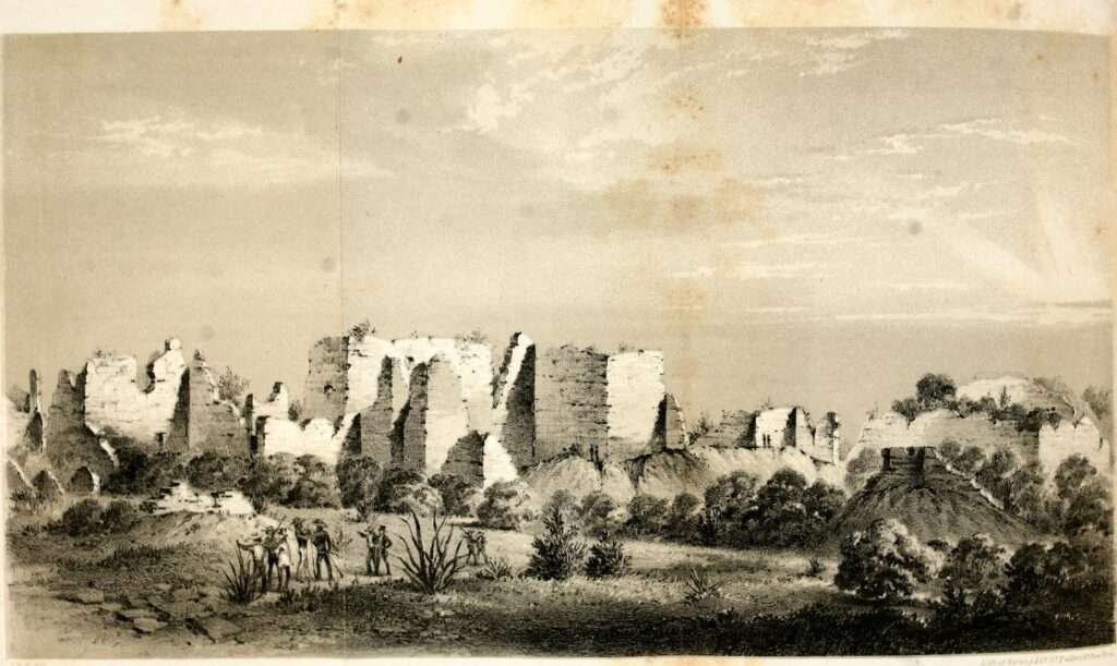 19th-century engraving of the Texas-Mexico borderlands